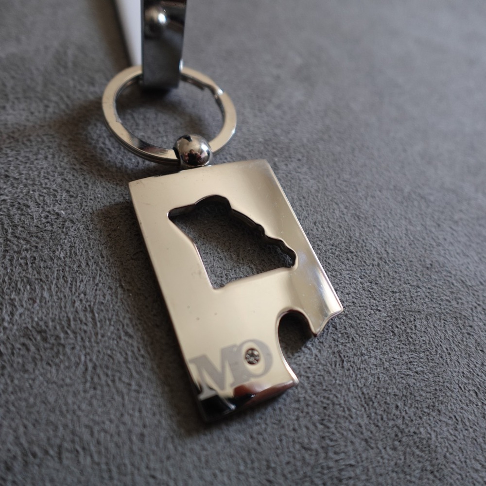 Missouri Bottle Opener Keychain Metal Sparkle Route 66 Destination Travel